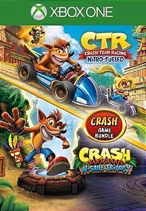 CRASH BANDICOOT BUNDLE - N. SANE TRILOGY + CTR NITRO-FUELED - XBOX ONE - MIDIA DIGITAL