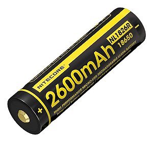 Bateria 18650 Nitecore NL1826R 2600 mAh USB integrado