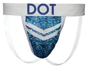 Cueca Jockstrap Estampada com Elástico Branco- J30