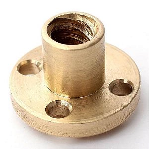 Castanha em Bronze com flange Tr14