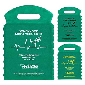 100 Lixeirinhas Tnt Sacolinhas de Câmbio Para Meio Ambiente