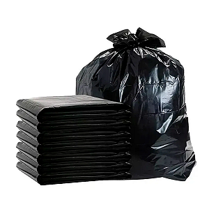 Saco de Lixo Preto 100L Reforçado 7 Micras