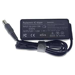 Fonte para Lenovo 20V 3,25A PLUG GROSSO