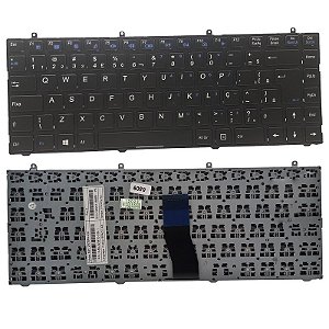 Teclado para Itautec W7530 BR preto com moldura