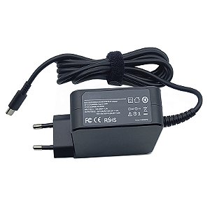 Fonte para Lenovo 65W 5V2A 9V2A 15V3A 20V3.25A Type-C