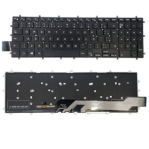 Teclado para Dell INSPIRION P66F 15 5565, 5567, 5575, 7566, 7567, 5767 com iluminação