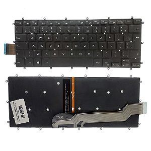 Teclado para Dell INSPIRION 13-5378 7560 7460 Preto Backligth (luz de fundo)