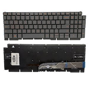 Teclado para Dell G15 5520 | Preto Inglês Internacional - US | Backligth (luz de fundo)