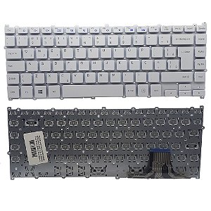 Teclado para Samsung NP300E4M, NP345XAA, Expert X22s, Essentials E35S Branco BANT2 Sem Moldura