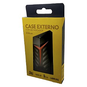 Case para HD 2.5 SATA III USB 3.0 Fast 5Gbps apoio UASP 3TB Gamer