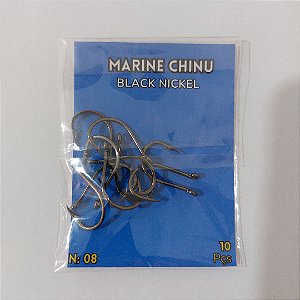 Anzol Chinu Black Nikel - Marine Sports