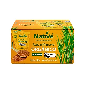 Açúcar Mascavo Orgânico Native 4G - Caixa c/250un