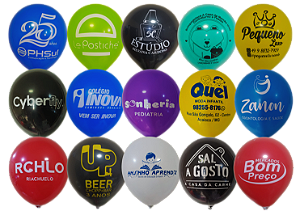 100uni de Balões - Bexigas personalizadas com sua LOGOMARCA