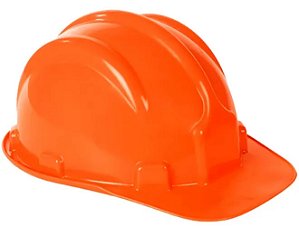 Capacete de Segurança Plastcor PLT Laranja com Carneira | CA 31469