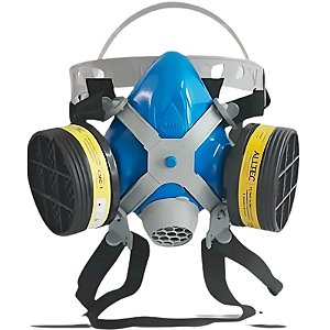 Máscara Respiratória Semi-Facial Alltec 2402 Para 2 Filtros - CA 10463