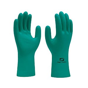 Luva Nitrílica Verde Super Safety Nitrogreen 12 Pares | CA 33334