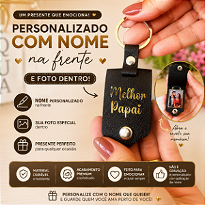 Chaveiro personalizado com foto