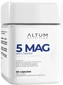5 Magnésios + L-Treonina - 60 Cápsulas