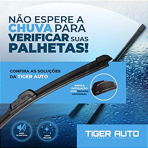 Palheta Limpador Parabrisa Silicone - Tiger Auto