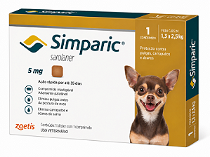 Simparic Antiparasitário para Cães 20mg