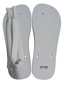 Chinelo Sublimaçao solado branco 37/38