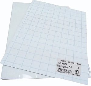 Papel Transfer Tecido claro 160g com 5 folhas