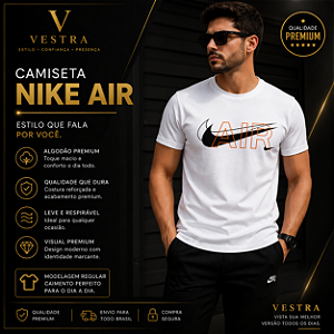 Camiseta Air Premium Masculina Branca