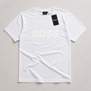 Camiseta Boss Premium Masculina Branca