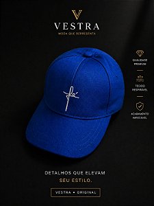 Boné Premium Fé Azul Royal