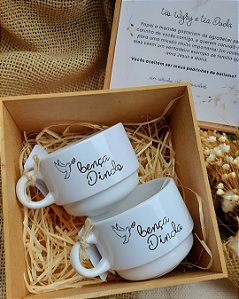 Kit convite padrinhos c/ tampa personalizada