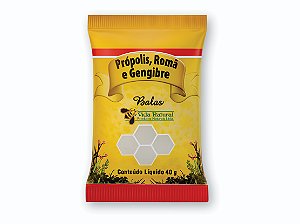Balas de Própolis, Romã e Gengibre - 40g