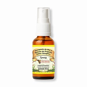 Composto de Mel e Extrato de Própolis - Sabor Gengibre | Spray 30ml