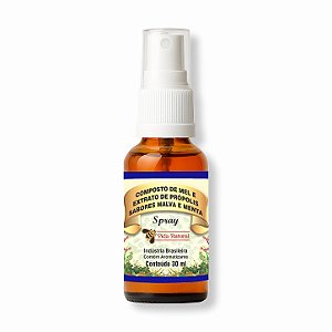 Composto de Mel e Extrato de Própolis - Sabores Malva e Menta | Spray 30ml