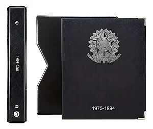 Álbum Moedas Luxo 3 Cruzeiro Anos Inflacionário 1975-1994