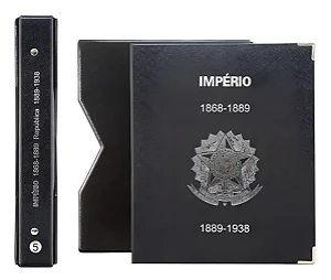 Álbum Luxo N.5 Moedas 3bzn Crupo-níquel E Prata 1868-1938