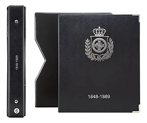 Álbum 3bzn Moedas Luxo Preto No 6 - Império Prata 1848-1889