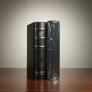 Álbum Super Luxo Cédulas E Selos 32x24cm 21x28cm Vazio Preto