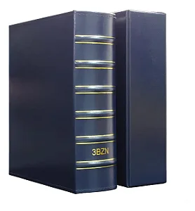 Álbum Fichário De Luxo Gigante 3bzn 28x21,5cm 32x24cm Azul
