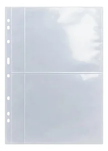 10 Folhas De 2 Espaços Cedulas C Bolso Pra Etiqueta 32x24cm