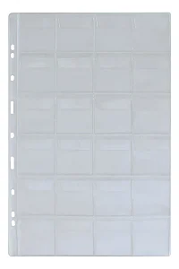 10 Folhas Moedas 24 Divisões 33x23,5cm Pvc 3bzn Caba Frente