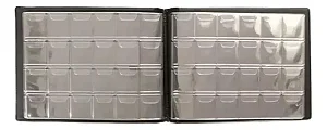 Álbum Pasta 240 Moedas - Até 27mm Folha Fixas
