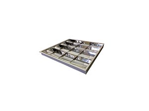 Abajur de Metal Bronze com Cristal Transparente e Cúpula de Linho Branco 33x56cm (Sem Lâmpada)