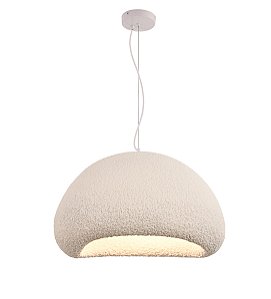 Pendente de Teto E27 Branco em Metal e Resina com Cabo de 4m
