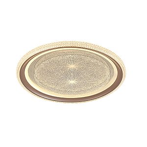 Plafon LED 40cm 80W Multitemperatura BIVOLT METAL BRANCO+ACRILICO