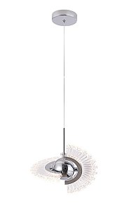Pendente LED 18×10CM 4W 400LM 3000K Bivolt Metal Cromado e Acrílico