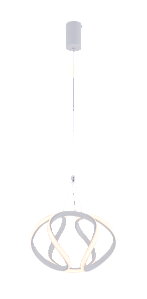 Pendente LED 20CM 39W 2730LM 3000K Bivolt Metal Branco e Silicone