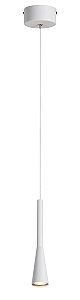 Pendente LED 5×28CM 6W 3000K 300LM Bivolt Metal Branco e Acrílico com Cabo de 1,5M