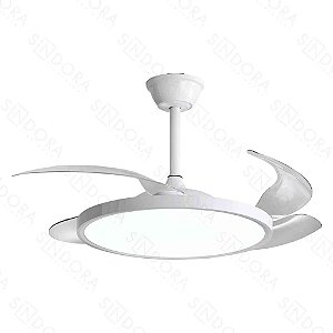 Pendente com Ventilador Ø50cm 36w Led Dimerizável Bivolt Temperatura Variável 2700k a 6500k