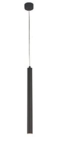 Pendente LED 40CM 5W 3000K Bivolt em Metal Preto e Acrílico com Cabo de 1,5M