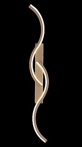 Arandela LED 74×11×5CM 20W 3000K 4000K 6000K 1500LM Bivolt Metal Dourado e Silicone